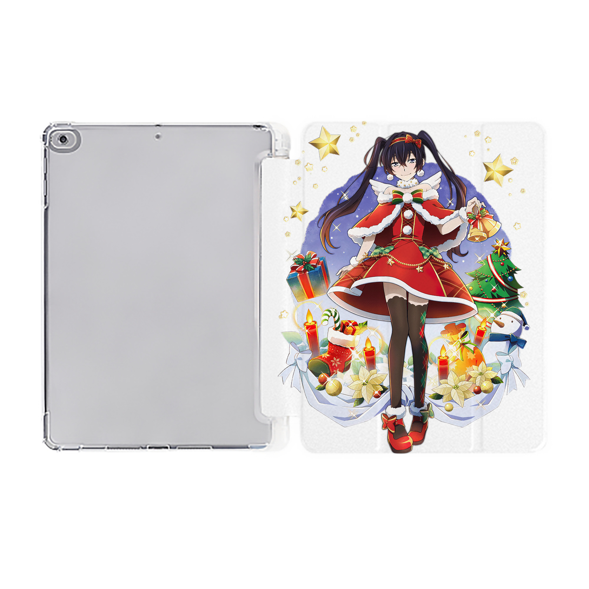 （画像用） 文豪ストレイドッグス Bungo Stray Dogs IPad ケース ペン収納付き 三つ折りスタンド PUレザー×シリコン 対応機種9.5/10.5/10.9インチ